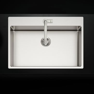 Enojno inox pomivalno korito TASCA PURA AA z ojačano armaturno ploščo
