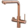 Izvlečna kuhinjska armatura TASCA GEA PVD COPPER s filtrom za vodo